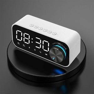 Multifunctional BT 5.0 Speaker Subwoofer LED Alarm Clock- USB Powered_0