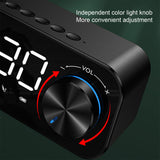 Multifunctional BT 5.0 Speaker Subwoofer LED Alarm Clock- USB Powered_14
