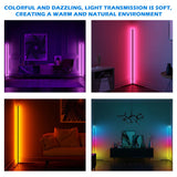Modern RGB LED Corner Rod Standing Floor Lamp- EU, US Plug_2
