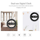 LED Digital Modern Design Dual-Use Dimming Clocks- USB Powered_8