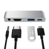 4-in-1 USB C Interface Audio HDMI USB A and Type C Docking Hub_3