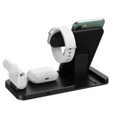 4-in-1 Wireless Fast Charging Station for QI Devices- USB Powered_1