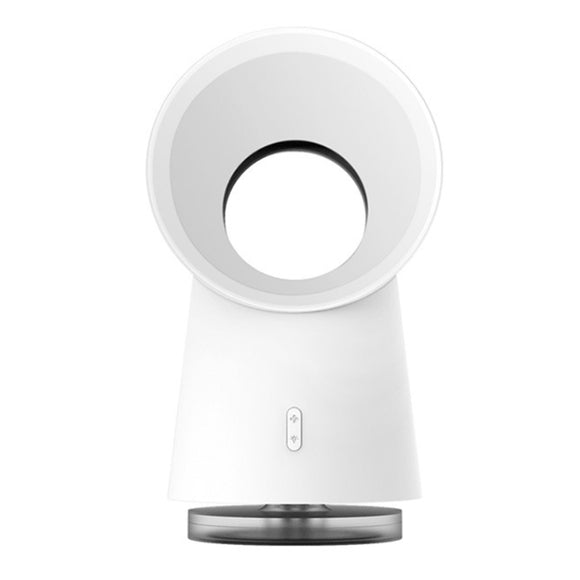 Mini Cooling Fan Bladeless Mist Humidifier w/ LED Light- USB Charging_0