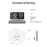 LED Digital Alarm Clock and Wireless Phone Charger- USB Powered_6