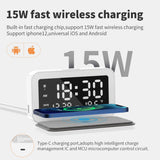 LED Digital Alarm Clock and Wireless Phone Charger- USB Powered_17