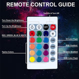 RGB Remote Controlled LED Sunlight Projector Room Decor- USB Plugged in_4