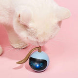 USB Rechargeable Interactive Colorful LED Self-Rotating Toy Ball_4