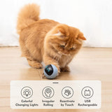 USB Rechargeable Interactive Colorful LED Self-Rotating Toy Ball_6