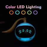USB Rechargeable Interactive Colorful LED Self-Rotating Toy Ball_7