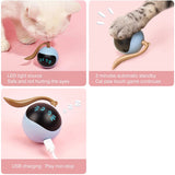 USB Rechargeable Interactive Colorful LED Self-Rotating Toy Ball_1