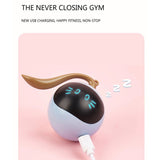 USB Rechargeable Interactive Colorful LED Self-Rotating Toy Ball_2