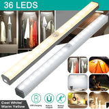 36 LED USB Rechargeable Magnetic Wardrobe Motion Sensor Light_11