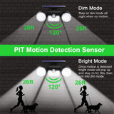 PIR Motion Sensor Solar Powered Waterproof White LED Lights_1