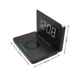 Foldable Wireless Charger for QI Devices and Digital Clock- USB Powered_1