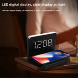 Foldable Wireless Charger for QI Devices and Digital Clock- USB Powered_6