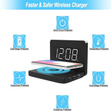 Foldable Wireless Charger for QI Devices and Digital Clock- USB Powered_10