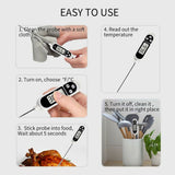 Instant Read Display Digital Food Meat Thermometer- Battery Powered_10