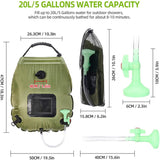 20L Outdoor Camping Hiking Portable Water Storage Shower Bag_10