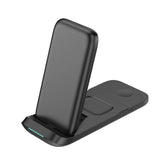 3-in-1 Fast Charging Wireless Charging Station for Qi Devices- USB Powered_6