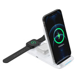 3-in-1 Fast Charging Wireless Charging Station for Qi Devices- USB Powered_5