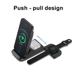 3-in-1 Fast Charging Wireless Charging Station for Qi Devices- USB Powered_2