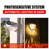 Semi Circle Solar Powered Outdoor Waterproof Sensor Wall Light_15