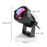 LED Multi-Color Sunset and Rainbow Spotlight Projector- USB Plugged-in_9
