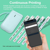 D11  Portable Wireless Thermal Inkless Bluetooth Label Printer- USB Charging_3