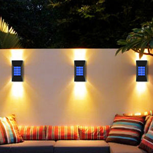 2pc/set LED Outdoor Garden Solar Powered LED Wall Lamps_7