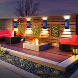 2pc/set LED Outdoor Garden Solar Powered LED Wall Lamps_9