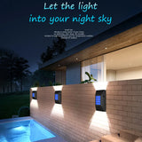 2pc/set LED Outdoor Garden Solar Powered LED Wall Lamps_2