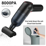 Portable Wireless Mini Car Vacuum Cleaner with Strong Suction (USB Power Supply)_4