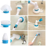 Cordless Turbo Power Electric Spin Scrubber- AU, EU, UK, US Plug_5