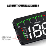 HUD Car Display Overs-speed Warning Projecting Data System- USB Powered_4