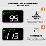 HUD Car Display Overs-speed Warning Projecting Data System- USB Powered_11
