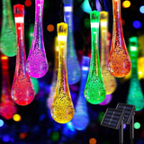 Solar Powered Outdoor Fairy LED Droplights Garden Decor_10