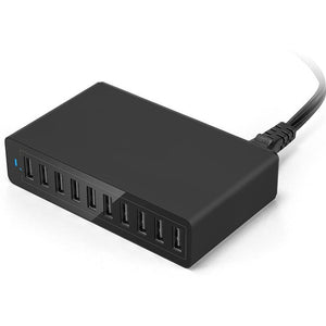 60W 10 USB Port Desktop Travel Family Wall Plug Charger_7