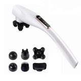 Electric Handheld Back Massager with 6 Interchangeable Heads- EU Plug_0