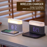 3-in-1 Wireless Charger Alarm Clock and Adjustable Night Light- USB Power Supply_14
