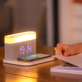 3-in-1 Wireless Charger Alarm Clock and Adjustable Night Light- USB Power Supply_11
