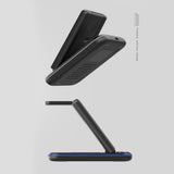 3-in-1 Foldable Wireless Charging Station for QI Devices- USB Power Supply_5