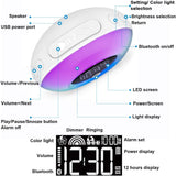 Wireless LED Night Lamp Alarm Clock and Bluetooth Speaker- USB Charging_11