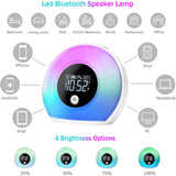 Wireless LED Night Lamp Alarm Clock and Bluetooth Speaker- USB Charging_4