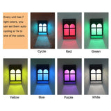 7 Light Colors Solar Powered Outdoor LED Fence Lights_9