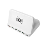 Multi-USB Port Wireless Mobile Phone Charging Station in AU, EU, UK, US Plug_11