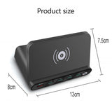 Multi-USB Port Wireless Mobile Phone Charging Station in AU, EU, UK, US Plug_16