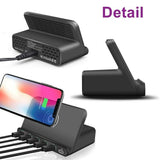 Multi-USB Port Wireless Mobile Phone Charging Station in AU, EU, UK, US Plug_8