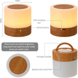 USB Charging Portable Remote Controlled Touch Lamp Night Light_8