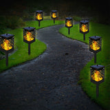 Flickering Flame Solar Powered Outdoor Garden Lantern_11