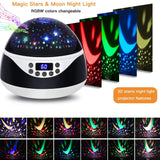 USB Plugged-in, Battery Powered Rotating Projector Night Light with Music_11